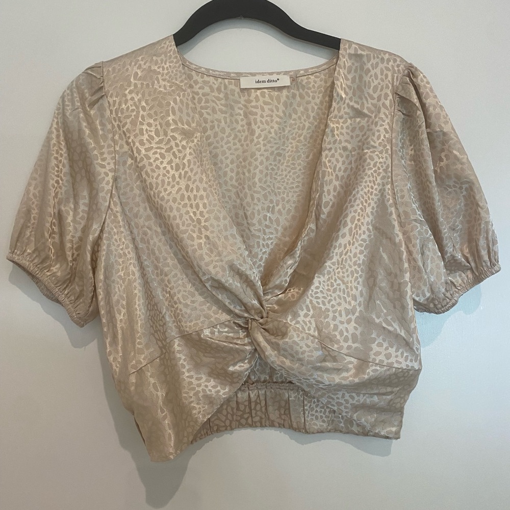 Gold Idem Ditto Crop Top